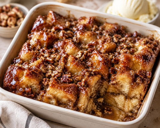 Sticky Bun Bread Pudding